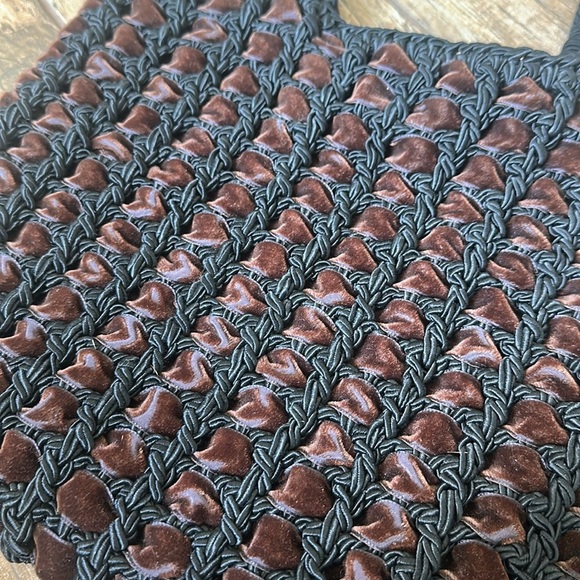 CARRIE FORBES woven velvet tote BAG - Picture 2 of 6